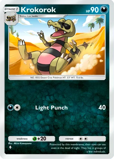 Krokorok (a3a-040) card in Pokémon TCG Pocket