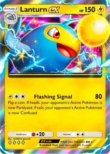 Lanturn ex (a4-065) card in Pokémon TCG Pocket