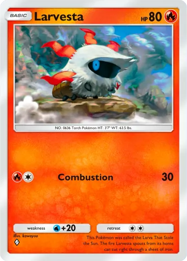 Larvesta (a1a-013) card in Pokémon TCG Pocket