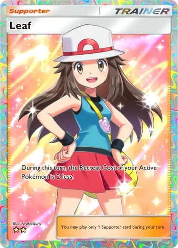 Leaf (a1a-082) card in Pokémon TCG Pocket