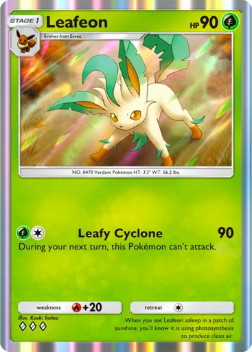 Leafeon (a2-020) card in Pokémon TCG Pocket