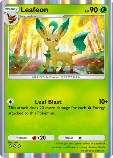 Leafeon (a3b-002) card in Pokémon TCG Pocket