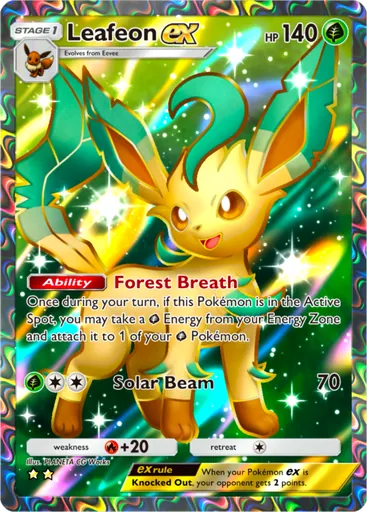 Leafeon ex (a2a-082) card in Pokémon TCG Pocket