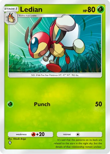Ledian (a4-012) card in Pokémon TCG Pocket