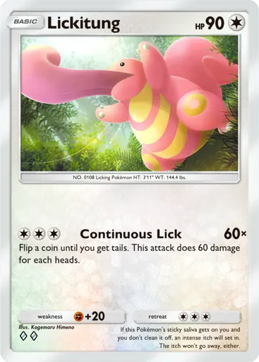 Lickitung (a1-201) card in Pokémon TCG Pocket