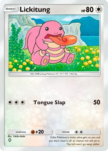 Lickitung (a2-124) card in Pokémon TCG Pocket