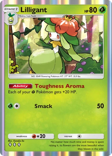Lilligant (b1-018) card in Pokémon TCG Pocket