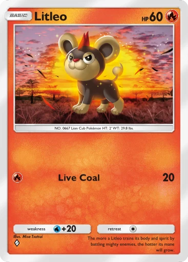 Litleo (b1-045) card in Pokémon TCG Pocket