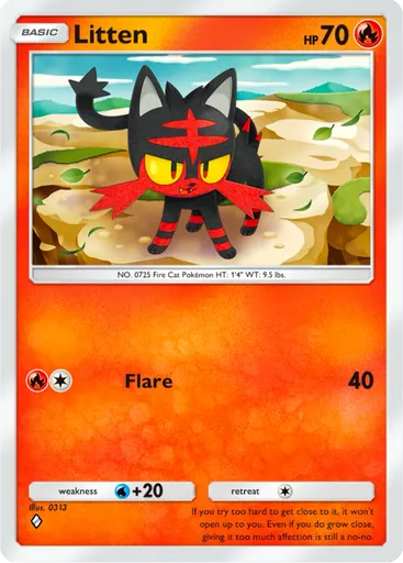 Litten (a3b-011) card in Pokémon TCG Pocket