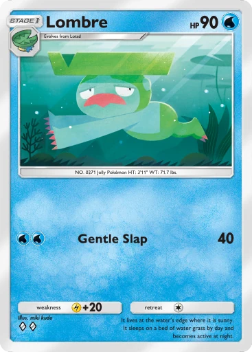 Lombre (b1-054) card in Pokémon TCG Pocket