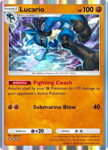 Lucario (a2-092) card in Pokémon TCG Pocket