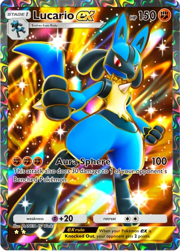 Lucario ex (a2b-084) card in Pokémon TCG Pocket