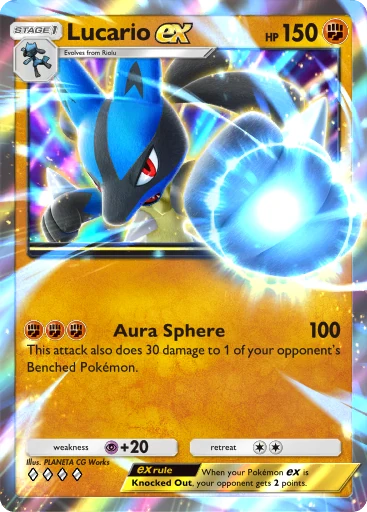 Lucario ex (a4b-214) card in Pokémon TCG Pocket