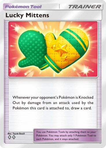 Lucky Mittens (b1-220) card in Pokémon TCG Pocket