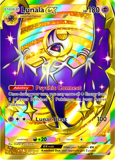 Lunala ex (a3-238) card in Pokémon TCG Pocket