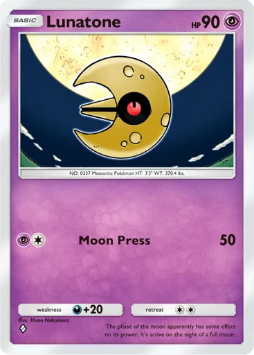 Lunatone (a3-073) card in Pokémon TCG Pocket