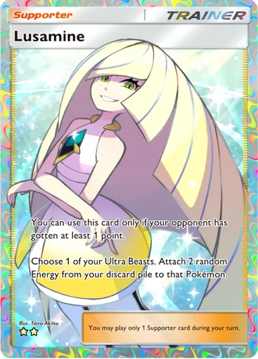 Lusamine (a3a-083) card in Pokémon TCG Pocket