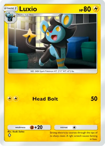 Luxio (a3a-014) card in Pokémon TCG Pocket