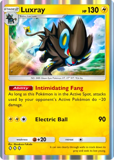 Luxray (a3a-015) card in Pokémon TCG Pocket