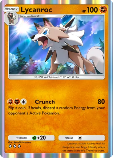 Lycanroc (a3-100) card in Pokémon TCG Pocket