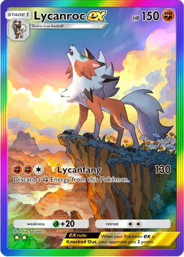 Lycanroc ex (a3a-085) card in Pokémon TCG Pocket