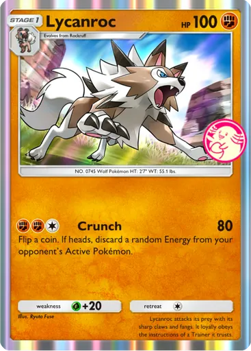 Lycanroc (pa-068) card in Pokémon TCG Pocket