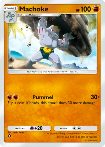 Machoke (a2b-038) card in Pokémon TCG Pocket