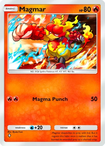 Magmar (a1-044) card in Pokémon TCG Pocket