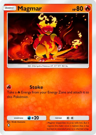 Magmar (a2-023) card in Pokémon TCG Pocket