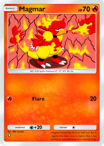 Magmar (a2b-011) card in Pokémon TCG Pocket