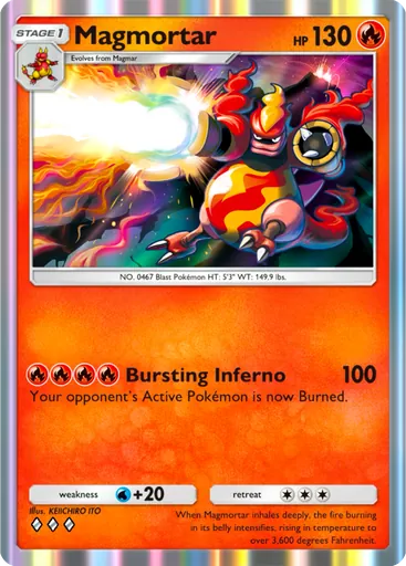 Magmortar (a2-024) card in Pokémon TCG Pocket