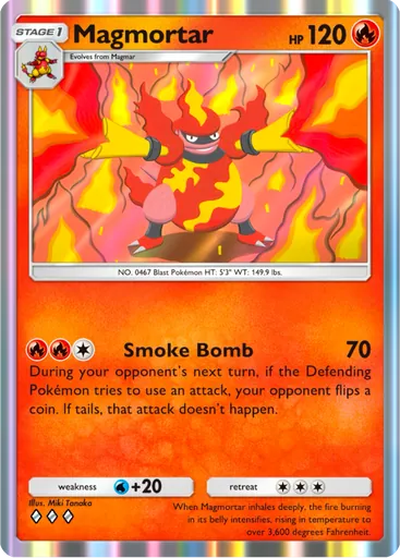 Magmortar (a2b-012) card in Pokémon TCG Pocket