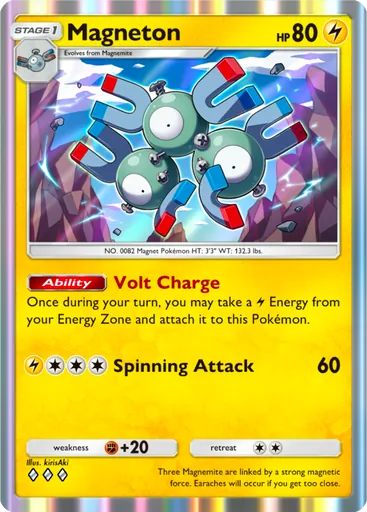 Magneton (a1-098) card in Pokémon TCG Pocket