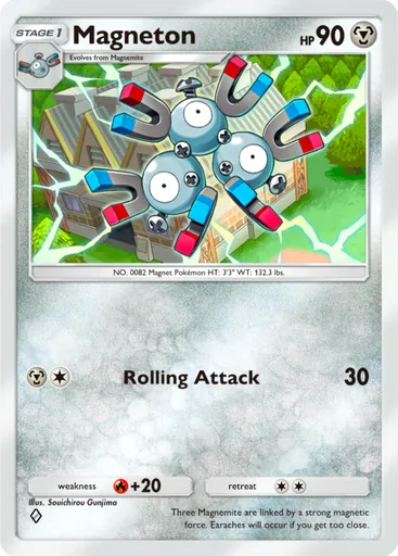 Magneton (a2a-054) card in Pokémon TCG Pocket