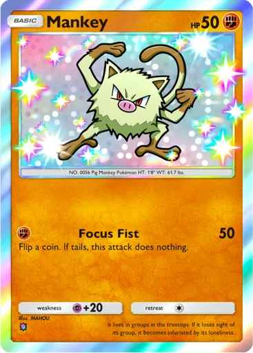 Mankey (a4-221) card in Pokémon TCG Pocket