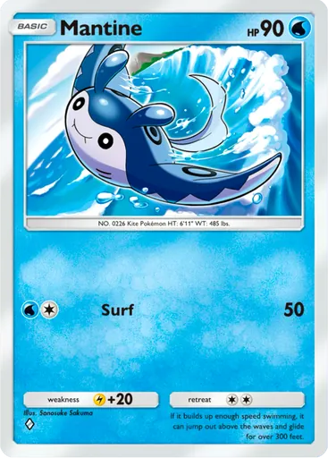 Mantine (a3a-010) card in Pokémon TCG Pocket