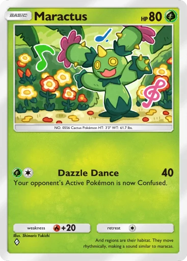 Maractus (b1-019) card in Pokémon TCG Pocket