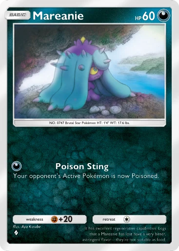 Mareanie (b1-161) card in Pokémon TCG Pocket