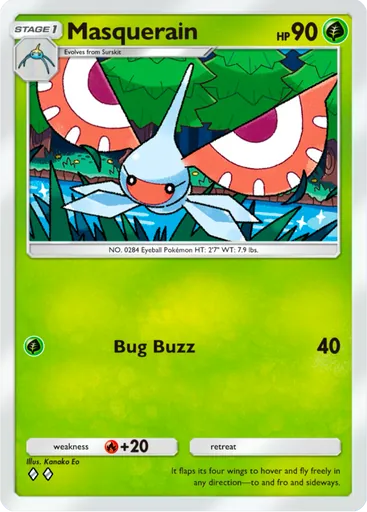 Masquerain (a3-004) card in Pokémon TCG Pocket