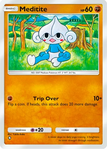 Meditite (a3a-028) card in Pokémon TCG Pocket