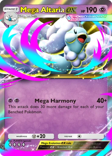 Mega Altaria ex (b1-102) card in Pokémon TCG Pocket