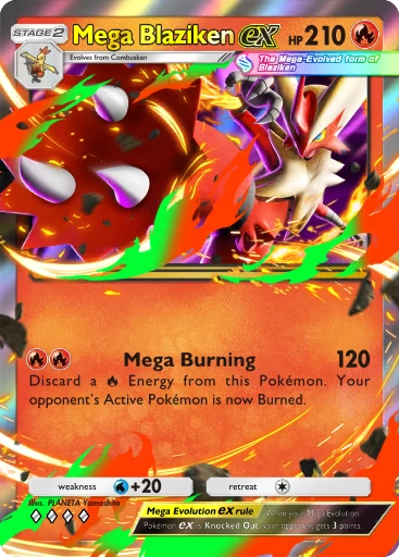 Mega Blaziken ex (b1-036) card in Pokémon TCG Pocket