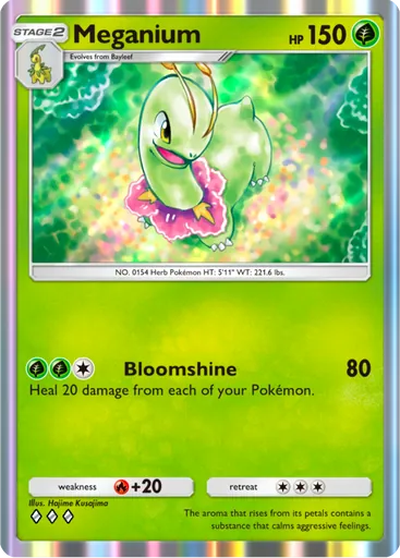 Meganium (a4-010) card in Pokémon TCG Pocket