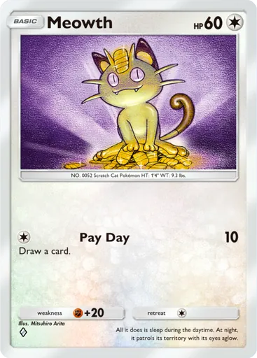 Meowth (a1-196) card in Pokémon TCG Pocket