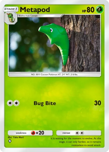 Metapod (a1-006) card in Pokémon TCG Pocket