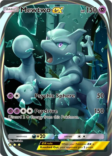 Mewtwo ex (a1-282) card in Pokémon TCG Pocket