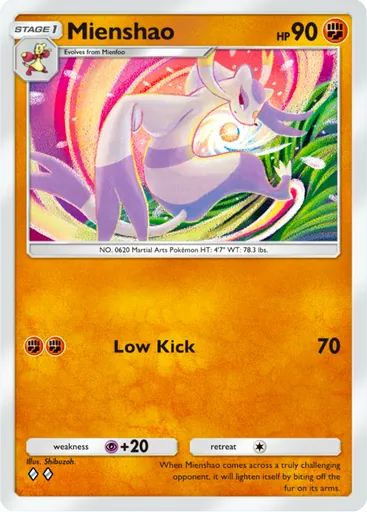 Mienshao (a3b-041) card in Pokémon TCG Pocket