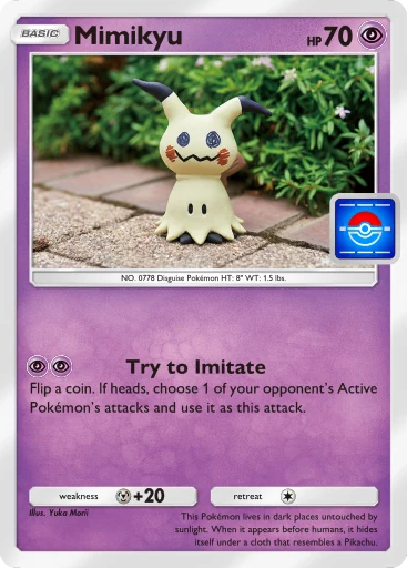 Mimikyu (pa-113) card in Pokémon TCG Pocket