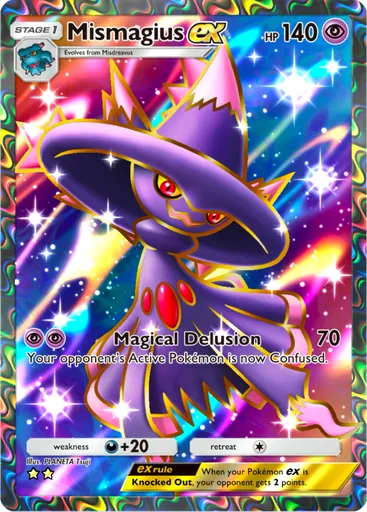 Mismagius ex (a2-184) card in Pokémon TCG Pocket