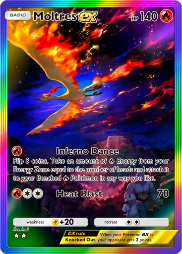Moltres ex (a1-274) card in Pokémon TCG Pocket